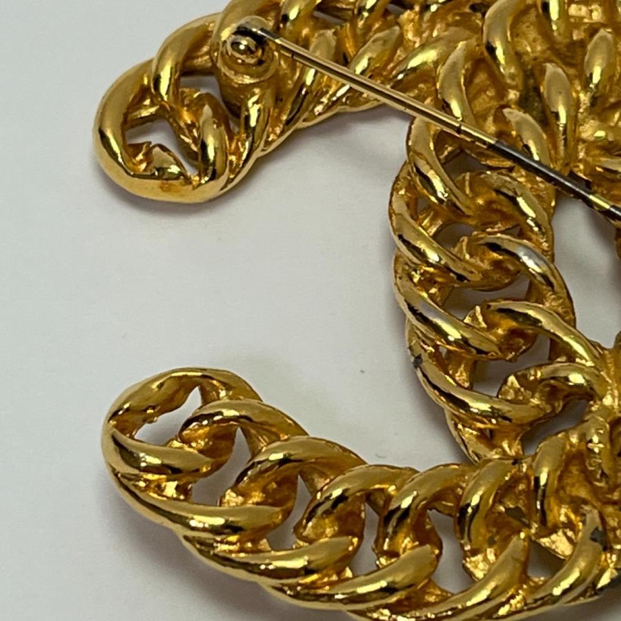 CHANEL CHANEL シャネル ブローチ 大ぶりココマーク チェーン CHANEL CHANEL シャネル ブローチ 大ぶりココマーク チェーン