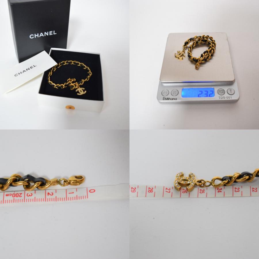 CHANEL（シャネル） ブレスレット ココマーク チェーン レザー ライン