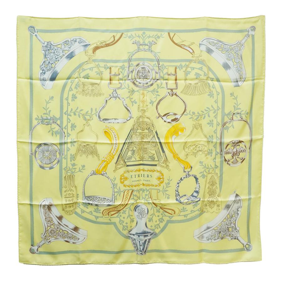 新品・未使用品）エルメス HERMES シルク 100％ カレ 90 ETRIERS 鎧