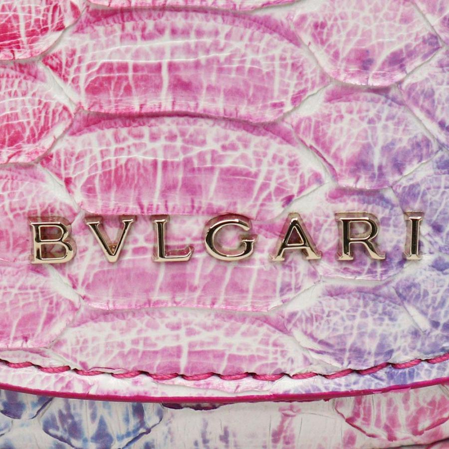 （新品・未使用品）ブルガリ BVLGARI セルペンティ マイクロバッグ チェーン ショルダーバッグ パイソン エキゾチックレザー マルチカラー ピンク ブルー 292289｜brandbrand｜11