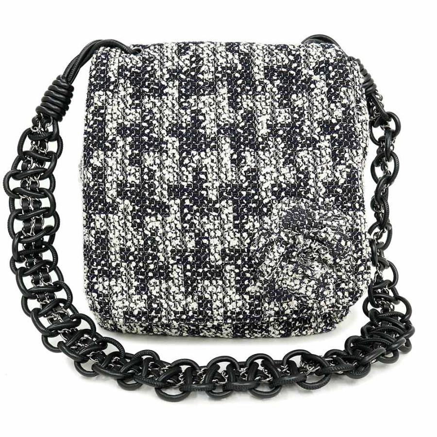 未使用保管品）シャネル CHANEL カメリア レザー チェーン ショルダー 
