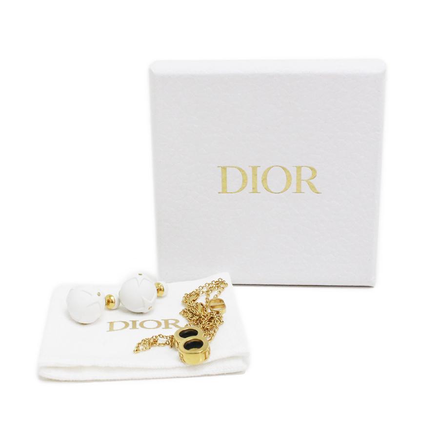 最安挑戦！ （新品・未使用品）クリスチャンディオール Christian Dior D-VIBE トライバル ピアス AirPodsホルダー ホワイト ゴールド 白 E1787DVBLQ_D301 箱付