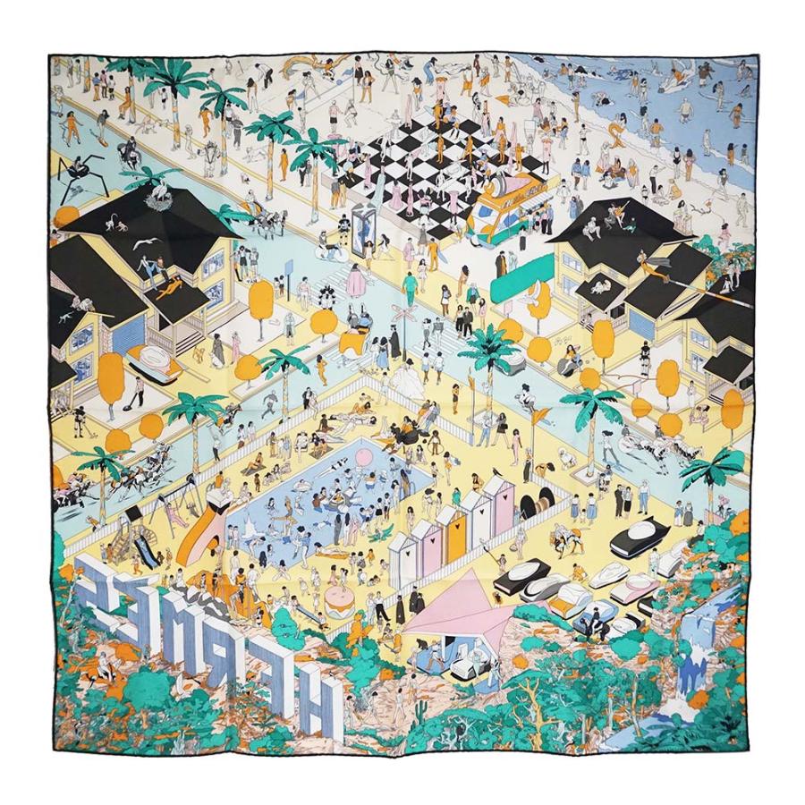 新品・未使用品）エルメス HERMES カレ 90 エルメス オン ザ ビーチ 