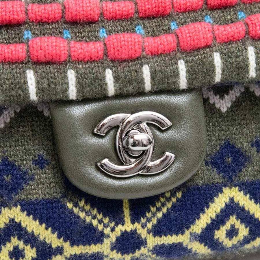 CHANEL (未使用 展示品)シャネル ニット 2way Wチェーン ココ CHANEL (未使用 展示品)シャネル ニット 2way Wチェーン ココ
