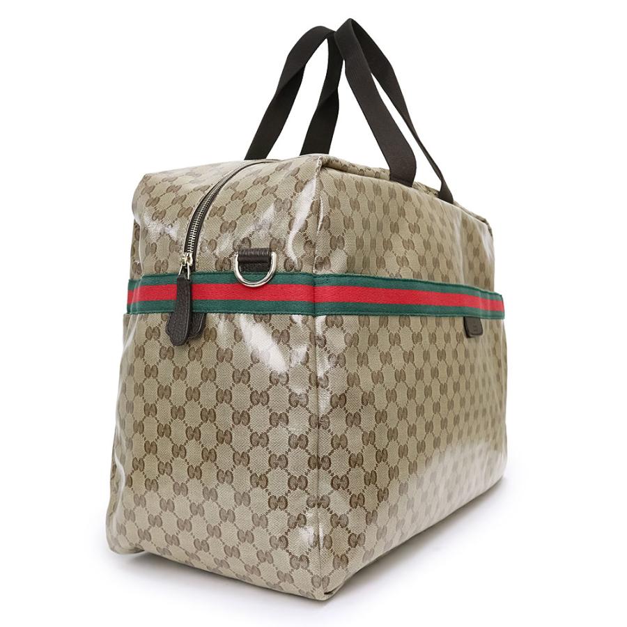 （新品・未使用品）グッチ GUCCI ウェビングライン 2way 斜め掛け ボストン ショルダー ハンドバッグ GGクリスタル ベージュ ブラウン 茶 ゴールド金具 374770｜brandbrand｜05