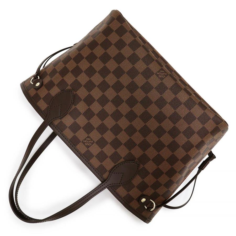 （新品・未使用品）ルイ ヴィトン LOUIS VUITTON ネヴァーフル PM トートバッグ ダミエ スリーズ レッド ブラウン 茶 赤 ポーチ付 ゴールド金具 N41359｜brandbrand｜05