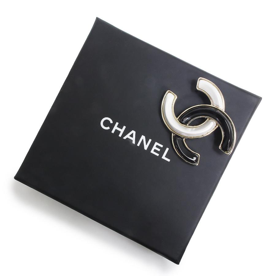 （新品・未使用品）シャネル CHANEL ココマーク ブローチ ブラック ホワイト 黒 白 ゴールド金具 AB9974 箱付｜brandbrand｜02