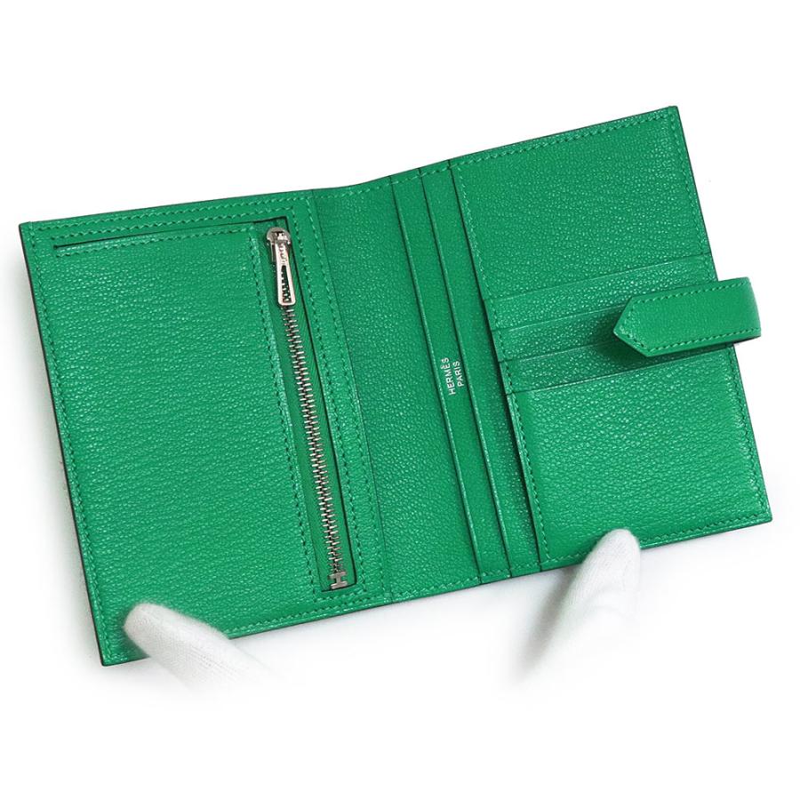 新品・未使用品）エルメス HERMES ベアン コンパクト 二つ折り財布 