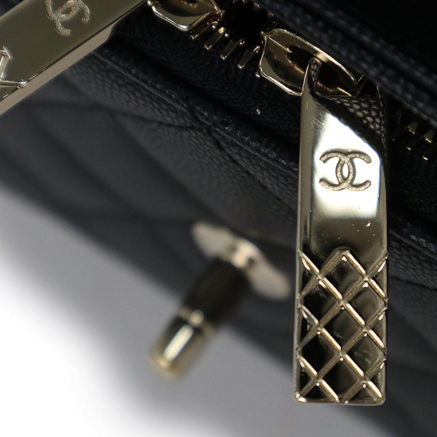 極美品 CHANEL キャビアスキン ビジネスバッグ 鍵付 黒 CHANEL（シャネル） （美品）シャネル ビジネスアフィニティ スモール
