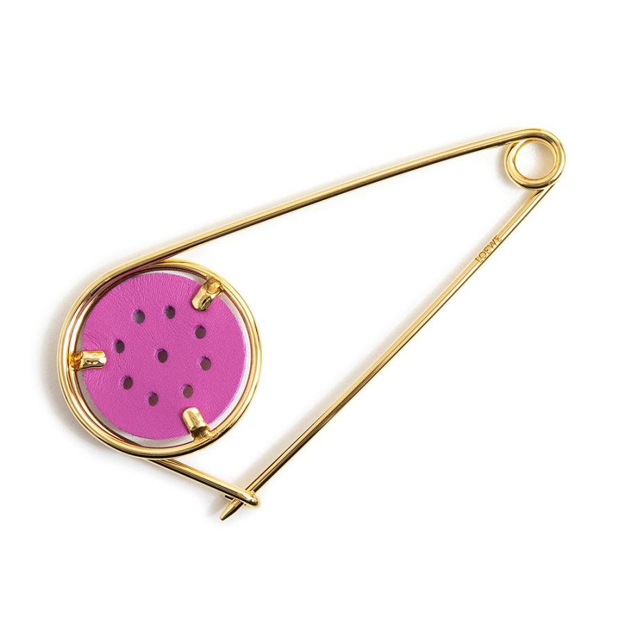 ロエベ LOEWE GP メカノピン チャーム ゴールド　ピンク 安全ピン LOEWE（ロエベ） （新品・未使用品）ロエベ スモール メカノ ピン