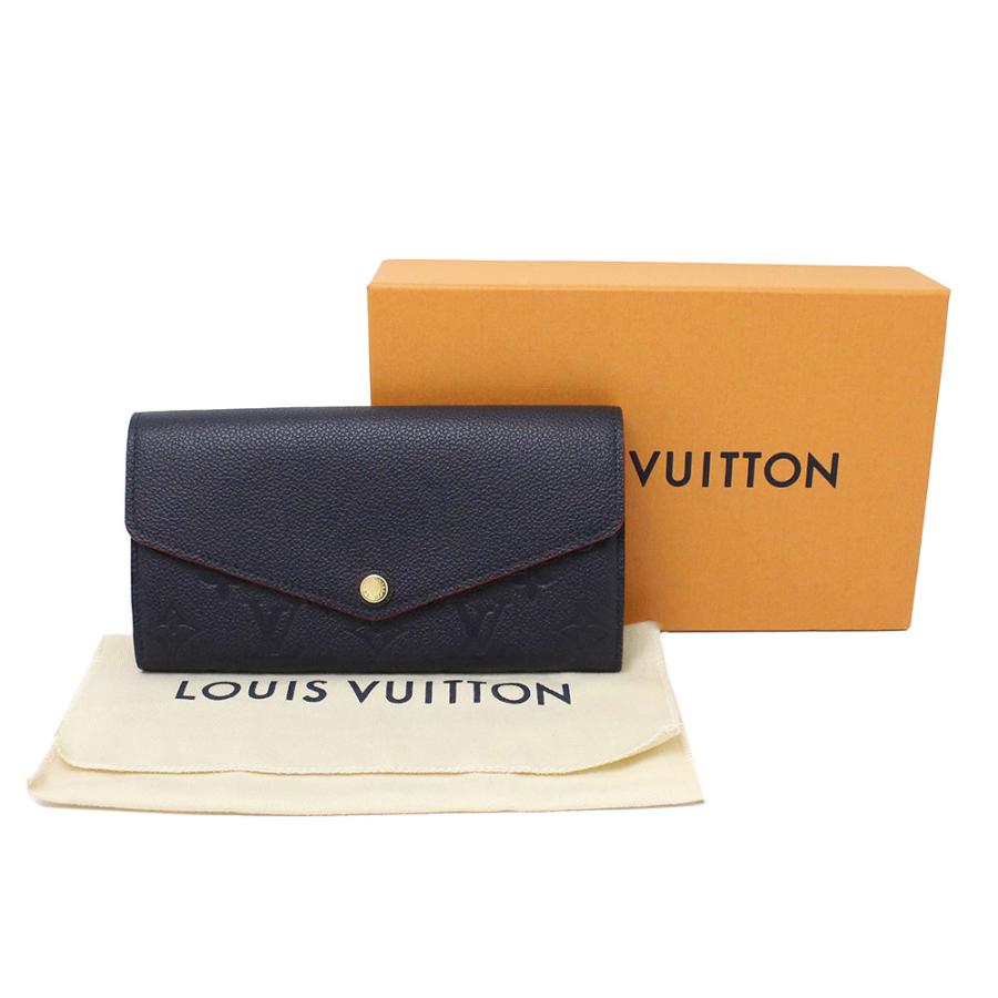 （新品・未使用品）ルイ ヴィトン LOUIS VUITTON ポルトフォイユ サラ 長財布 モノグラムアンプラント レザー マリーヌルージュ 紺 ゴールド金具 M62125 箱付｜brandbrand｜02