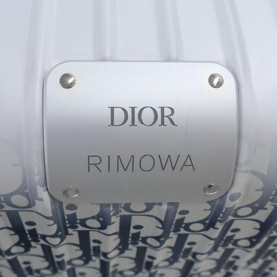 （未使用　展示品）ディオール Dior AND RIMOWA キャリーオン ラゲッジ キャリーバッグ アルミニウム ナイロン シルバー インディゴ シルバー金具 1DRTR002YWZ｜brandbrand｜11