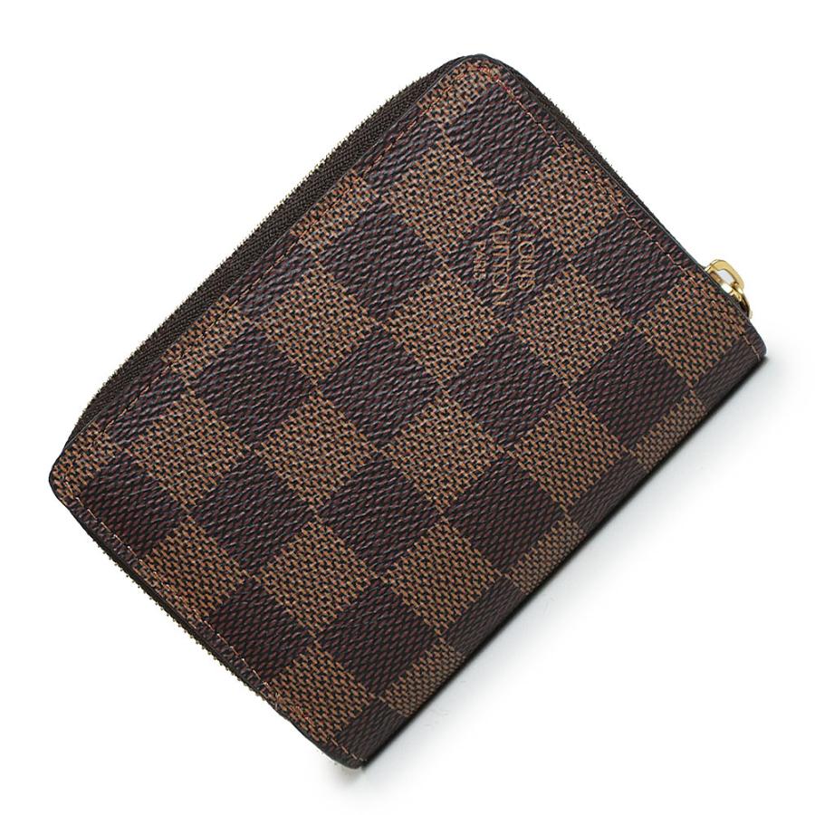 （新品・未使用品）ルイ ヴィトン LOUIS VUITTON ポルトフォイユ ルー 二つ折り財布 ダミエ カーフスキン レザー ブラウン レッド 茶 赤 ゴールド金具 N60500｜brandbrand｜07