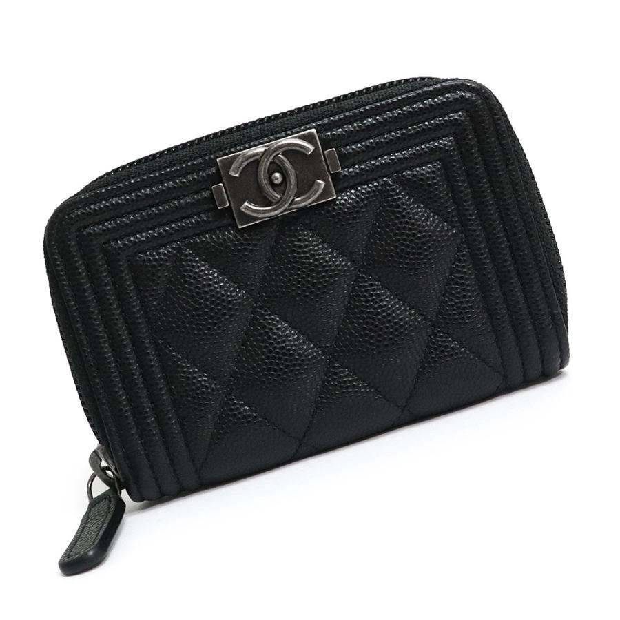 新品・未使用品）シャネル CHANEL ボーイシャネル ジップ コインパース 