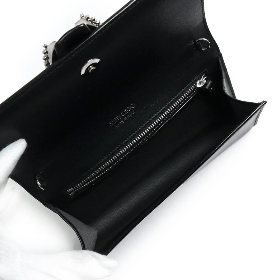 新品・未使用品）ジミーチュウ JIMMY CHOO Wallet W/chain クリスタル 