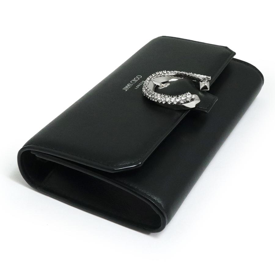 新品・未使用品）ジミーチュウ JIMMY CHOO Wallet W/chain クリスタル 