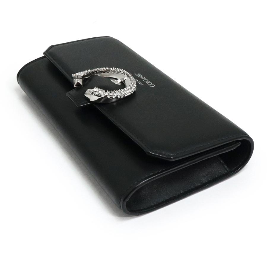 新品・未使用品）ジミーチュウ JIMMY CHOO Wallet W/chain クリスタル 