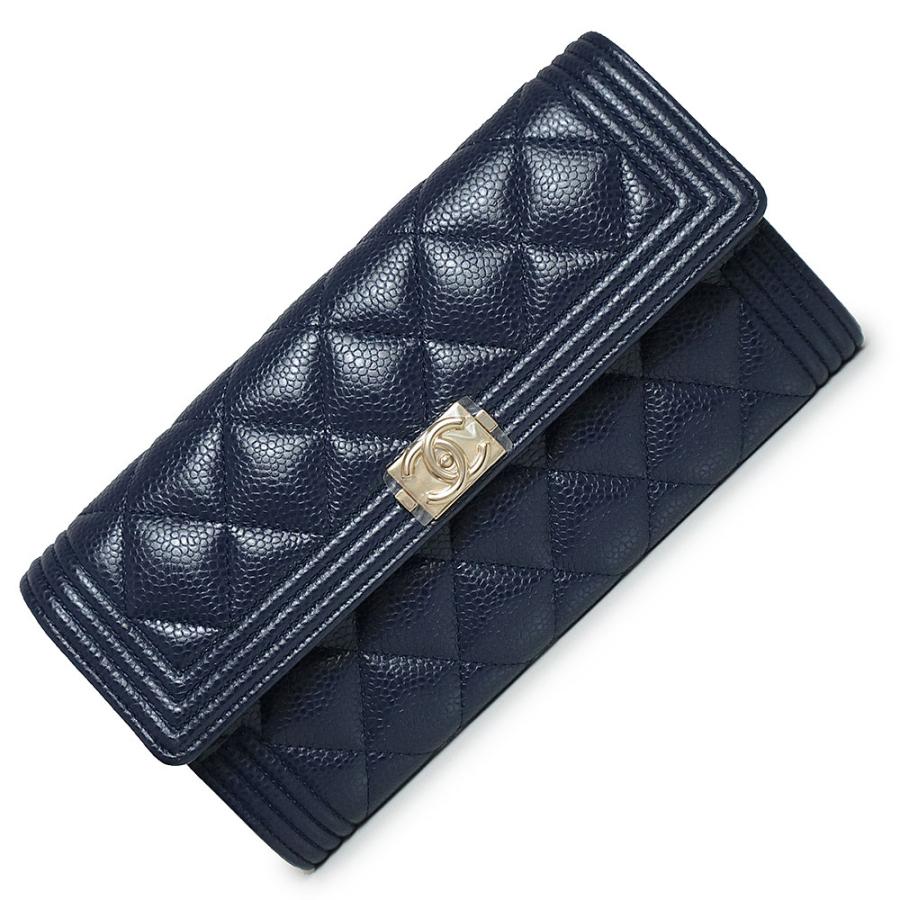 ⭐︎美品⭐︎CHANEL ボーイシャネル キャビアスキン マトラッセ 三