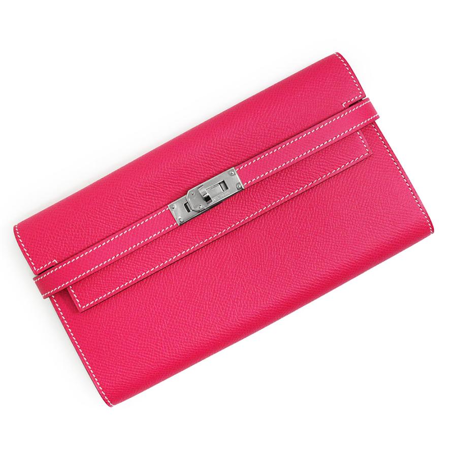 希少 店舗入手不可 HERMES ケリーウォレット 長財布 折り財布 エプソン