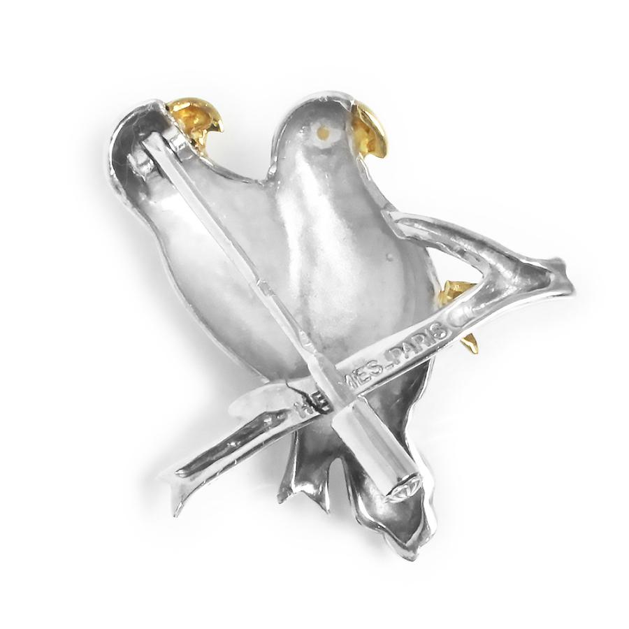 HERMES（エルメス） （中古）エルメス 鳥 トリ バード ピンバッヂ