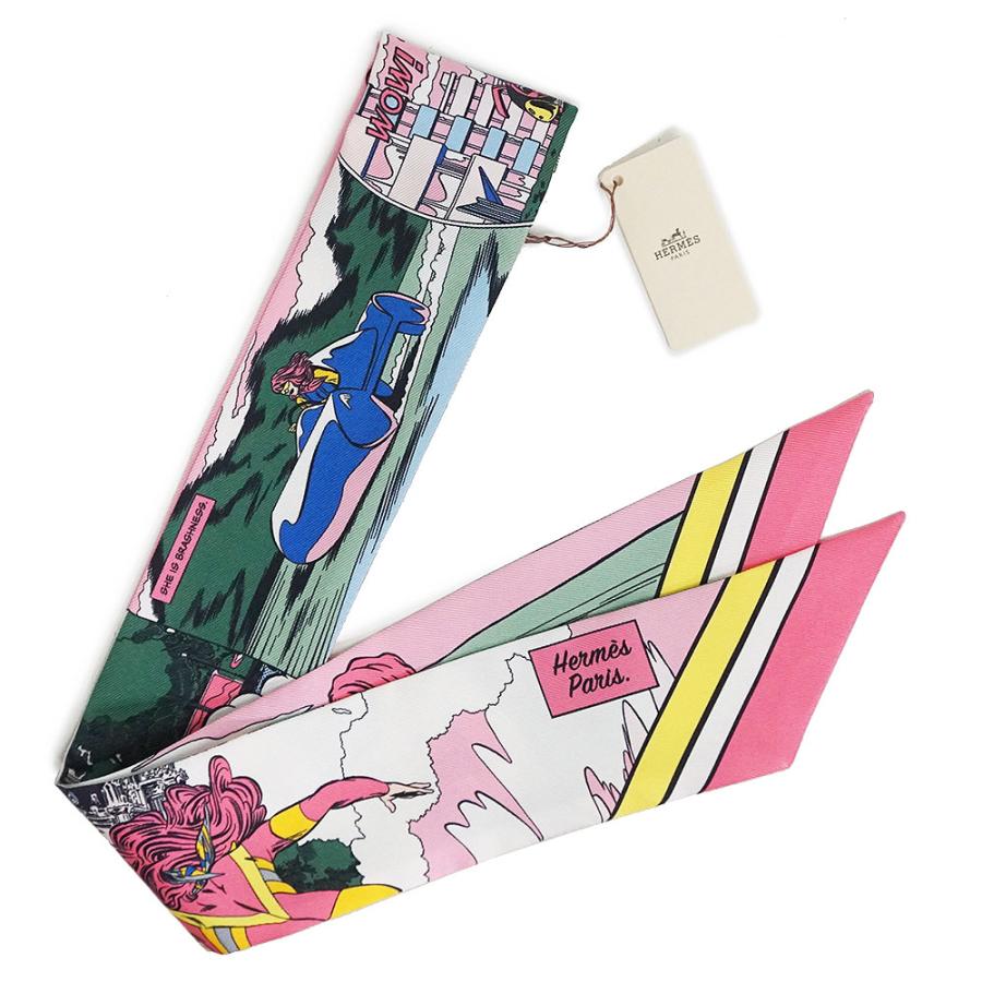 HERMES (新品・未使用品)エルメス ツイリー WOW アメコミ柄 HERMES (新品・未使用品)エルメス ツイリー WOW アメコミ柄
