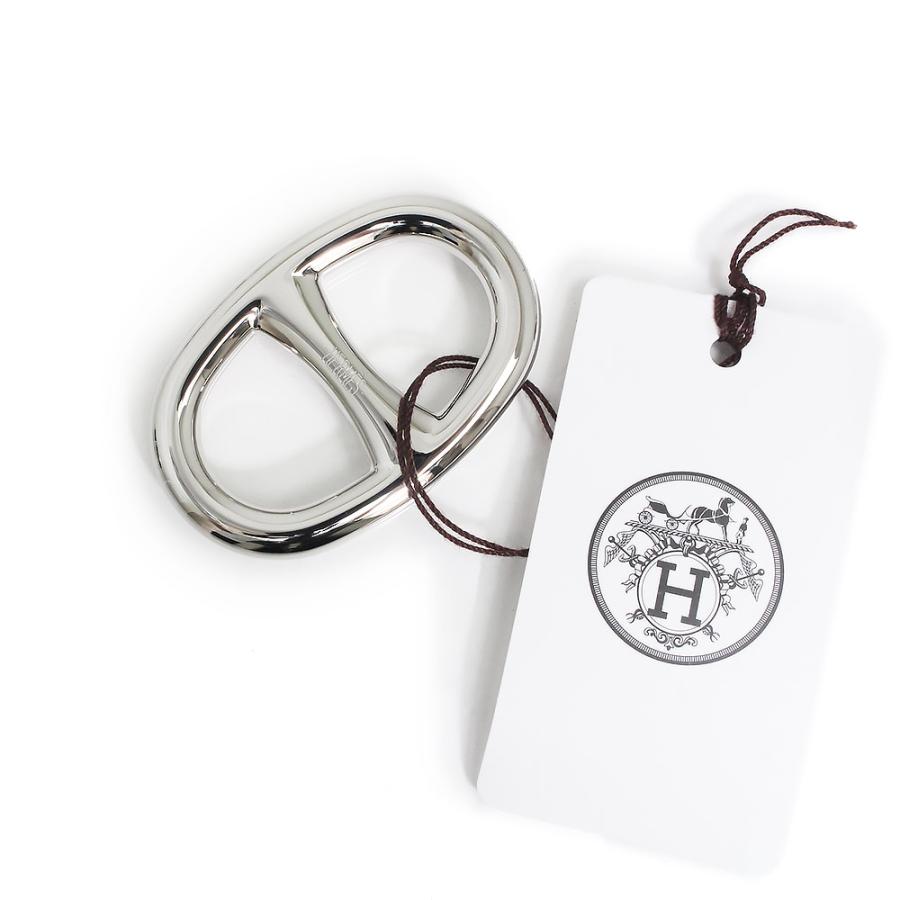 未使用品】エルメス スカーフリング シェーヌダンクル ホワイト 未使用