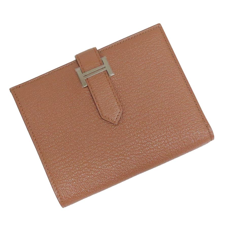 新品・未使用品）エルメス HERMES ベアン コンパクト 二つ折り財布 