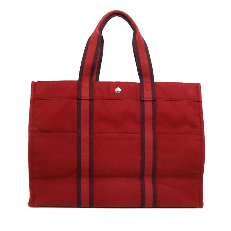 美品）エルメス HERMES フールトゥ GM トート ハンドバッグ キャンバス  