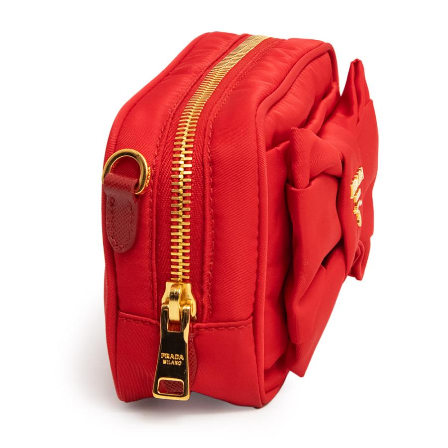 PRADA (未使用 展示品)プラダ リボン ミニ ショルダー ポーチ PRADA (未使用 展示品)プラダ リボン ミニ ショルダー ポーチ