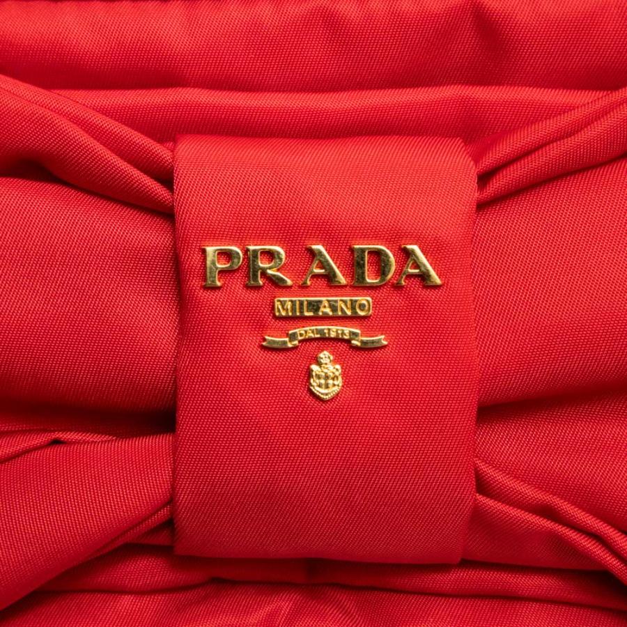 PRADA (未使用 展示品)プラダ リボン ミニ ショルダー ポーチ PRADA (未使用 展示品)プラダ リボン ミニ ショルダー ポーチ