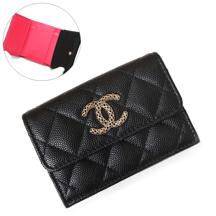 CHANEL ブラック マトラッセコンパクト財布 CHANEL（シャネル） （新品・未使用品）シャネル マトラッセ