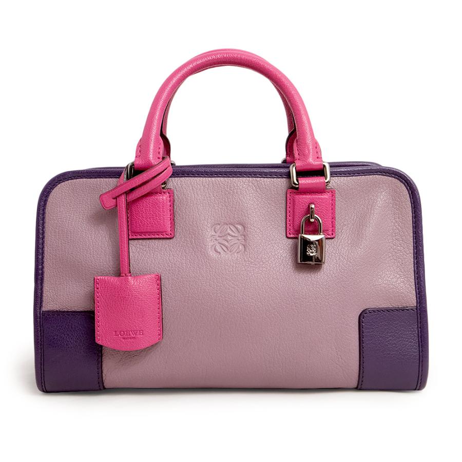 中古）ロエベ LOEWE アマソナ 28 トリコロール ハンドバッグ ゴート 