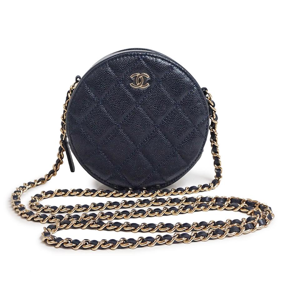 CHANEL (未使用 展示品)シャネル マトラッセ 丸型 ラウンド CHANEL (未使用 展示品)シャネル マトラッセ 丸型 ラウンド