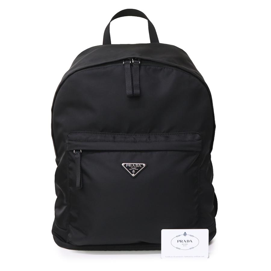 未使用保管品）プラダ PRADA トライアングル ロゴ ジップ バック