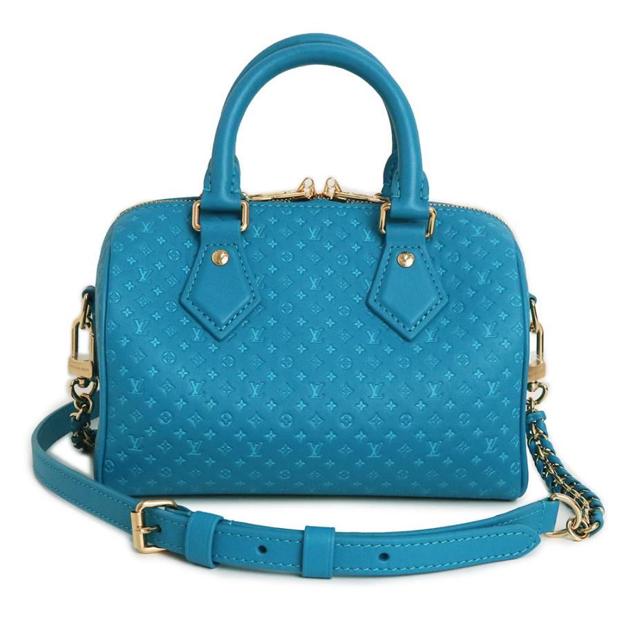 LOUIS VUITTON エピレザー ハンドバッグ 青 フランス製