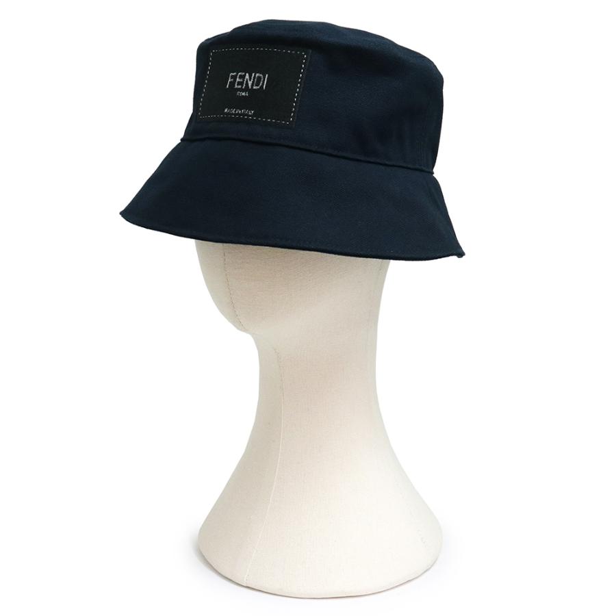 FENDI（フェンディ） （中古）フェンディ ロゴ デニム バケット ハット