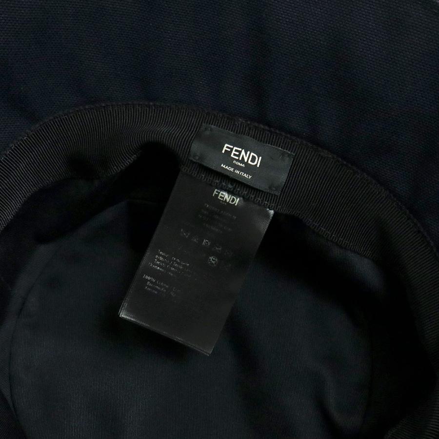 FENDI（フェンディ） （中古）フェンディ ロゴ デニム バケット ハット