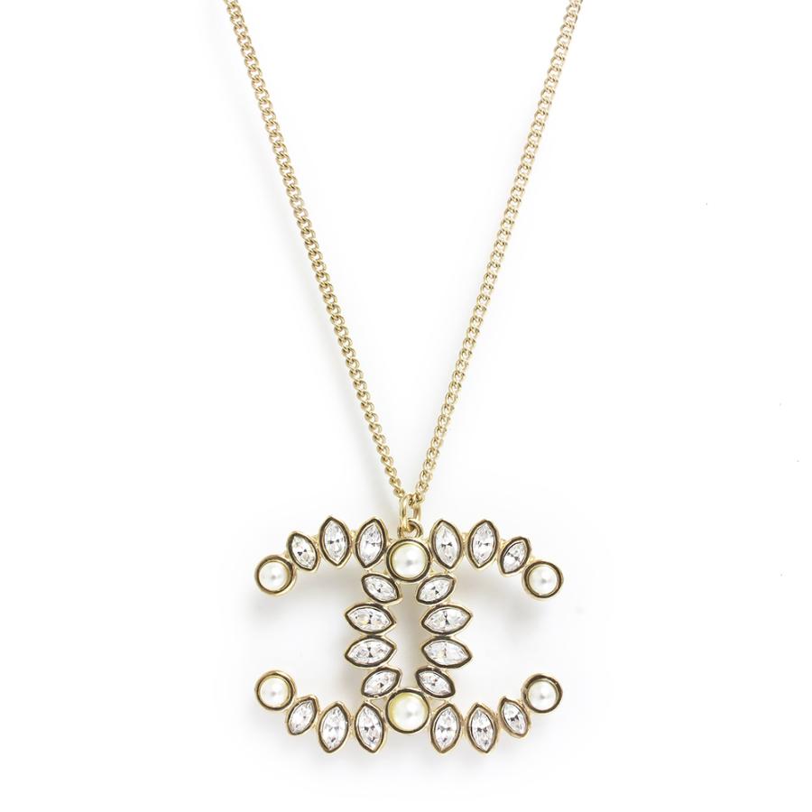 CHANEL （未使用 展示品）シャネル ココマーク パール ラインストーン  