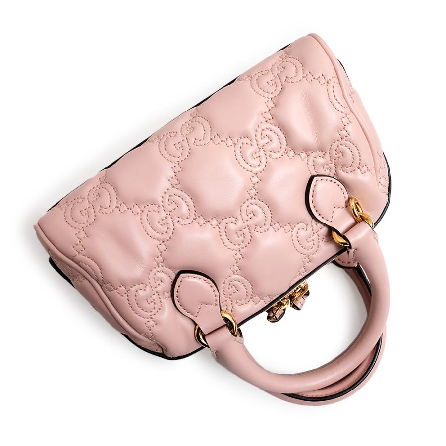 GUCCI グッチ　ハンドバッグ　ピンク　GGマトラッセ　ゴールド　702251 GUCCI（グッチ） （未使用 展示品）グッチ GUCCI GGマトラッセ レザー