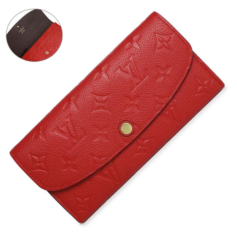 ルイヴィトンポルトフォイユエミリーダミエレッド長財布