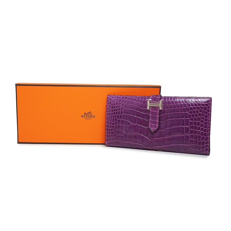 HERMES (未使用保管品)エルメス ベアン クラシック 二つ折り長 HERMES (未使用保管品)エルメス ベアン クラシック 二つ折り長