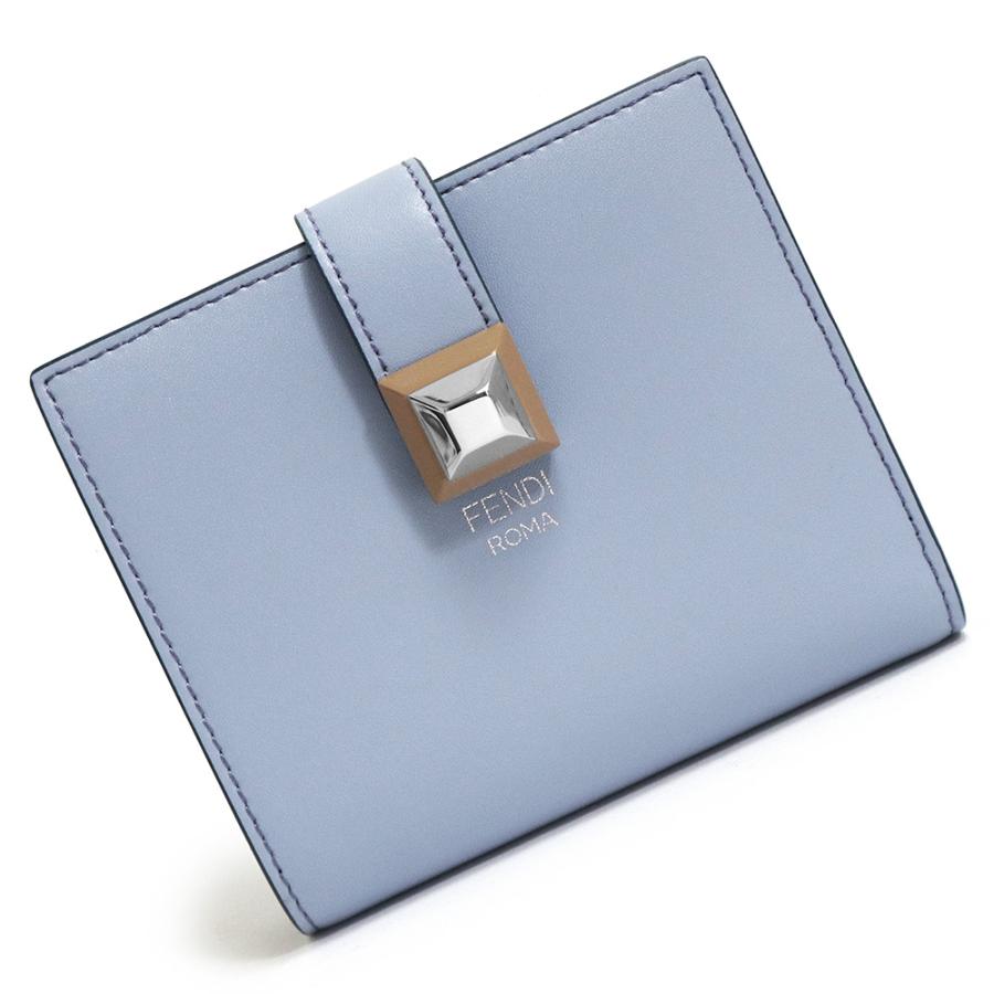 新品・未使用品）フェンディ FENDI スタッズ スモール コンパクト 二  