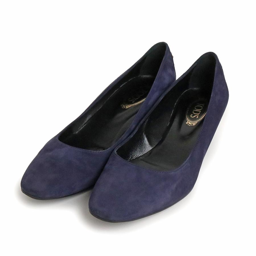 TOD'S トッズ ステッチ ポインテッドトゥ パンプス 35 ブラック 箱付き TOD'S（トッズ） （中古）トッズ TOD'S スタッズ GOMMA T35 パンプス