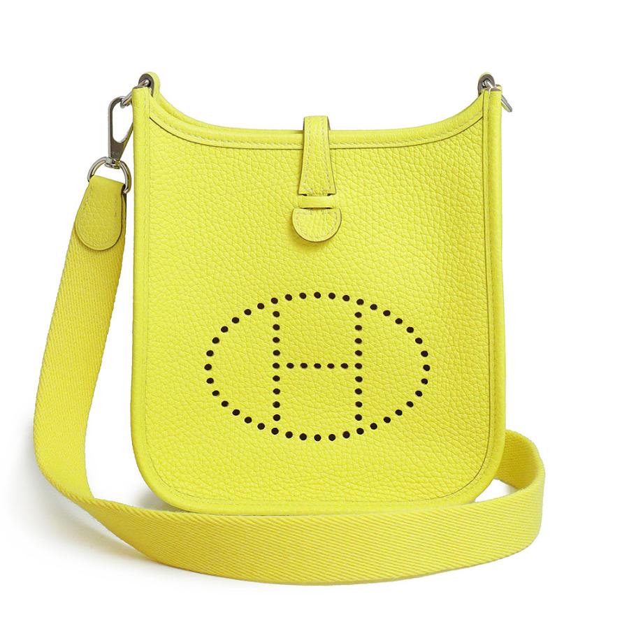 （未使用　展示品）エルメス HERMES エヴリン エブリン TPM アマゾン 16 ショルダーバッグ 斜め掛け トリヨンクレマンス レザー ライム イエロー 黄色 シルバー金具 U刻印 HERMES（エルメス） （未使用 展示品）エルメス エヴリン エブリン TPM