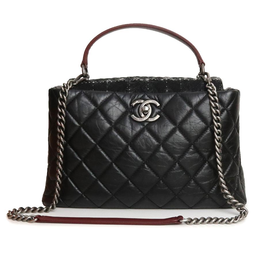 未使用 展示品）シャネル CHANEL トップハンドル マトラッセ 2WAY 