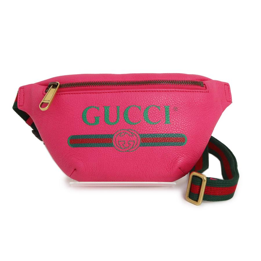 新品未使用 GUCCI グッチ ベルトバッグ ピンク GUCCI（グッチ） （新品・未使用品）グッチ プリント スモール ベルト