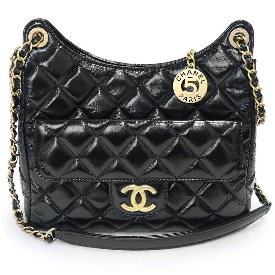 CHANEL （未使用 展示品）シャネル ホーボー マトラッセ ココマーク 