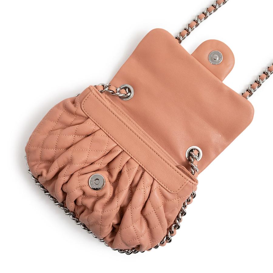 （未使用　展示品）シャネル CHANEL マトラッセ チェーンアラウンド ショルダーバッグ 斜め掛け カーフスキン レザー サーモンピンク シルバー金具 A49914 箱付_2