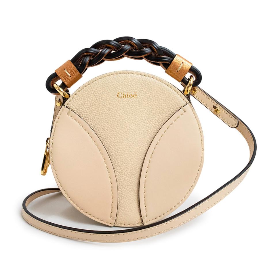 （新品・未使用品）クロエ Chloe ミニ ダリア ラウンド 2way ショルダー ハンドバッグ 斜め掛け 日本限定 スムースカーフレザー ゴートスキン ベージュ ゴールド金具 CHC21SP200 Chloe（クロエ） （新品・未使用品）クロエ ミニ ダリア ラウンド 2way