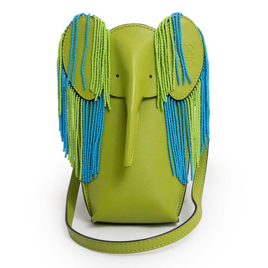 ロエベ loewe エレファントショルダーバッグ ゾウさんバッグ イエロー